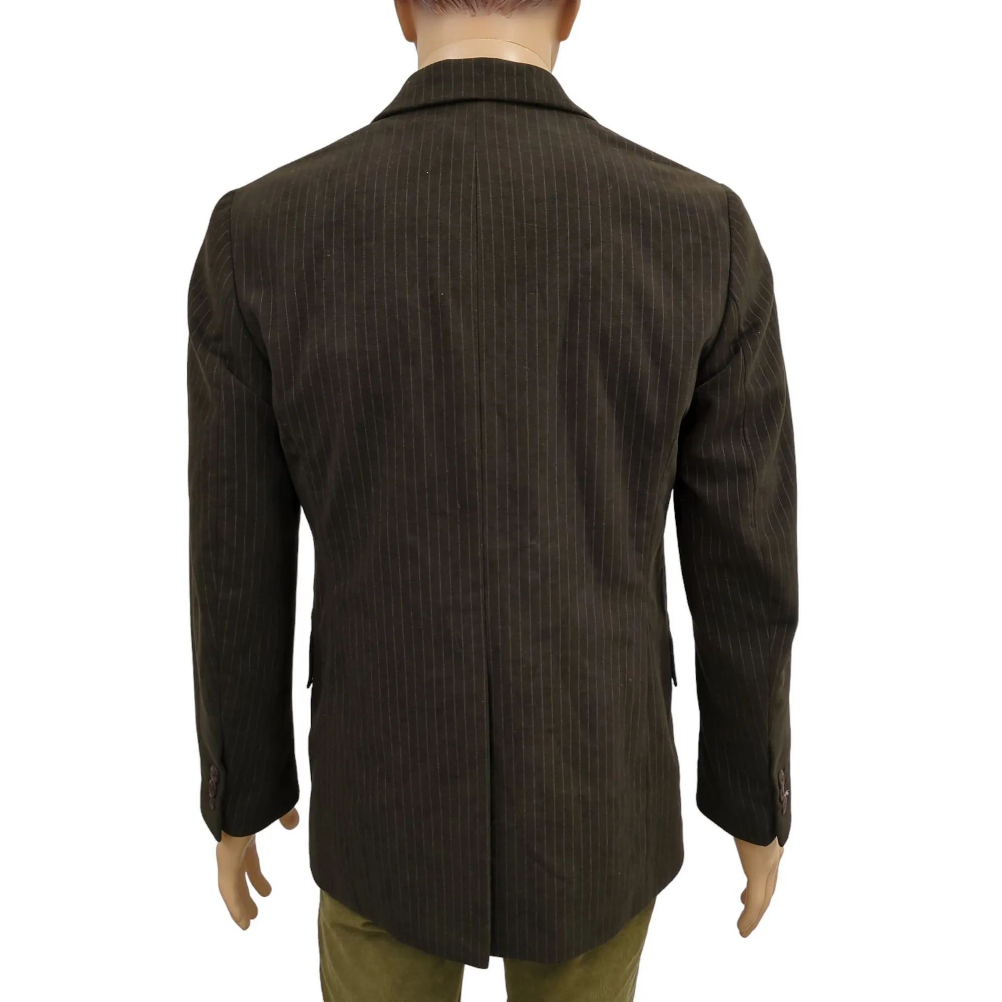 Eden Park Brown Striped T S Blazer Suit Jacket