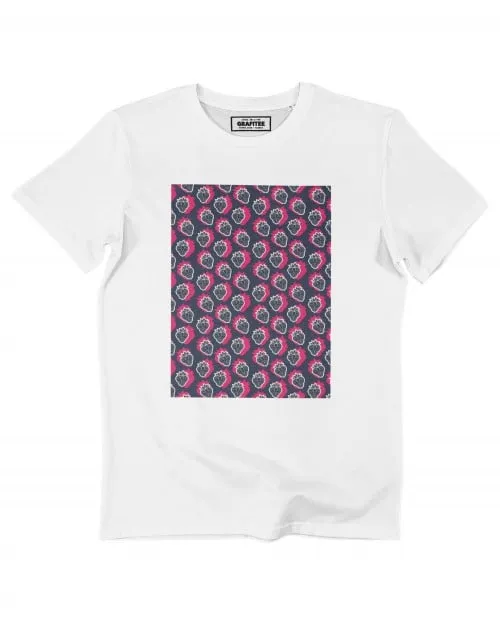 Electric Strawberry Print T-shirt | Grafitee