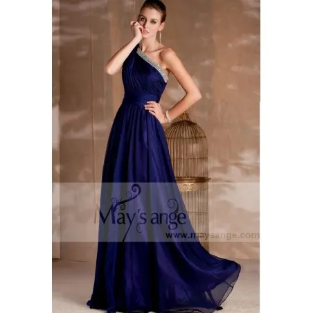 Elegant Long Blue Egyptian Evening Dress: [Result]