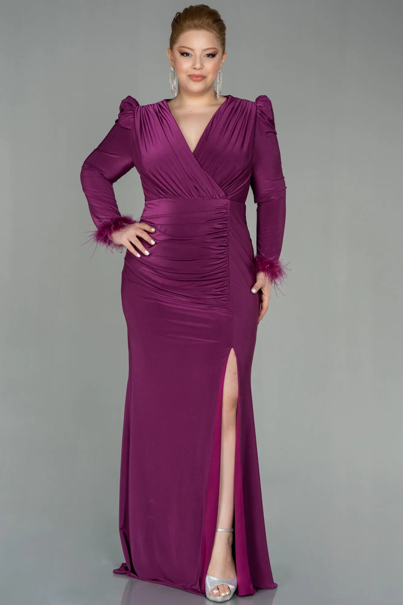 Emerald Long Plus Size Evening Gown ABU2832