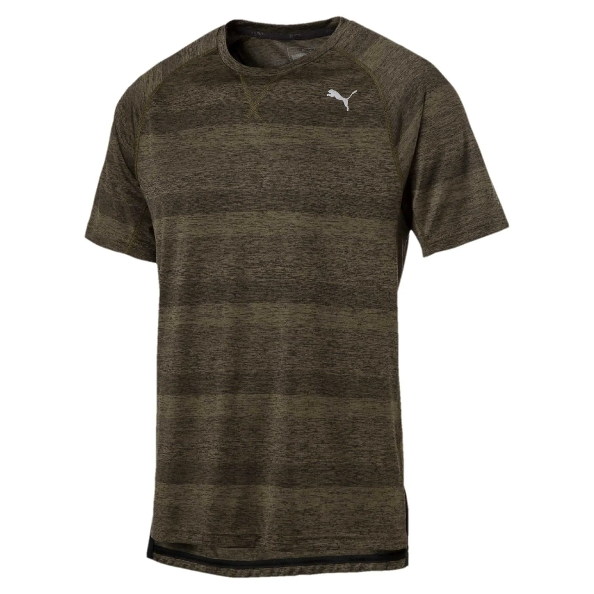 Energy Running T-Shirt - Olive Heather