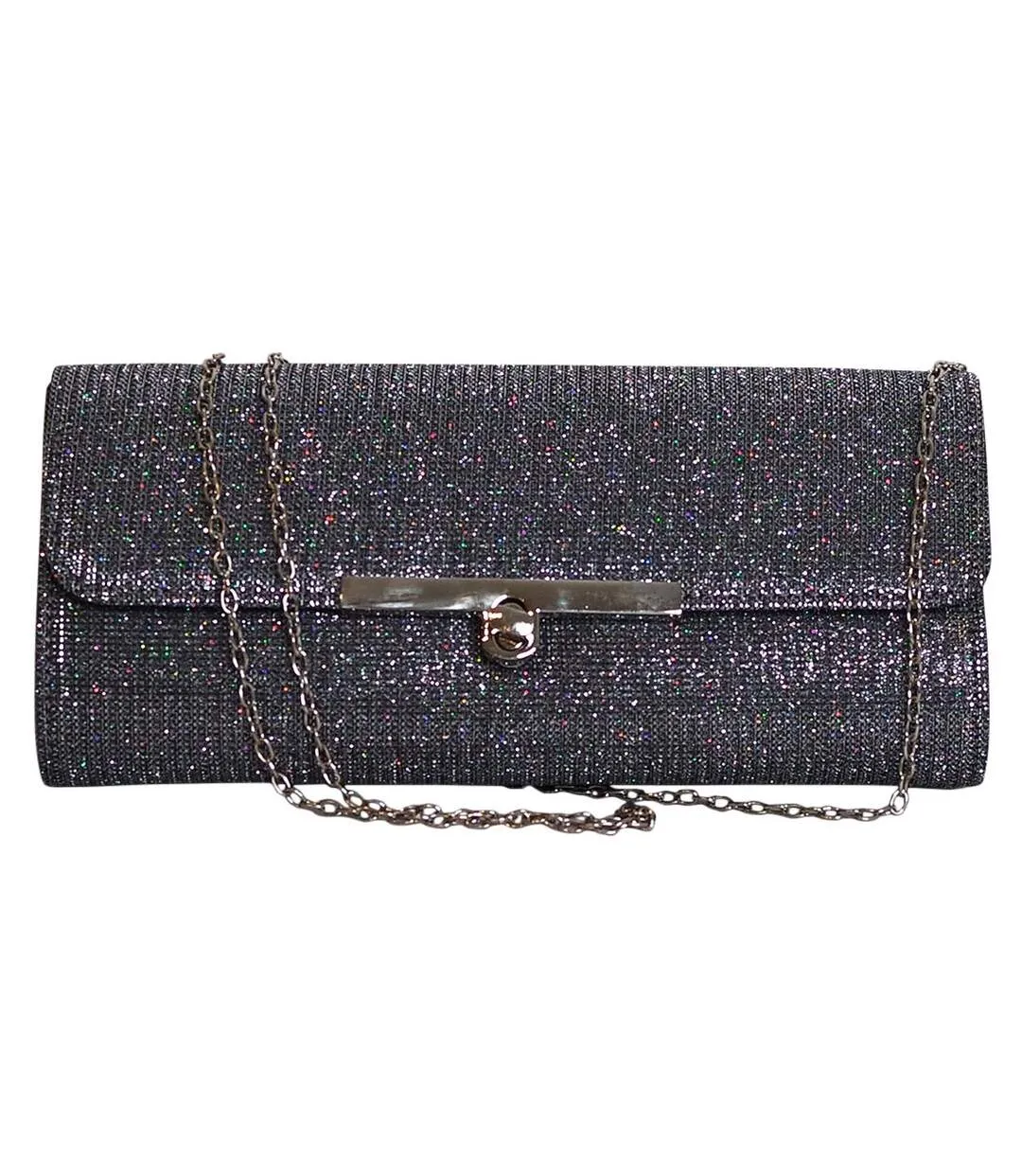 Evening clutch bag with rhinestones KYOKO