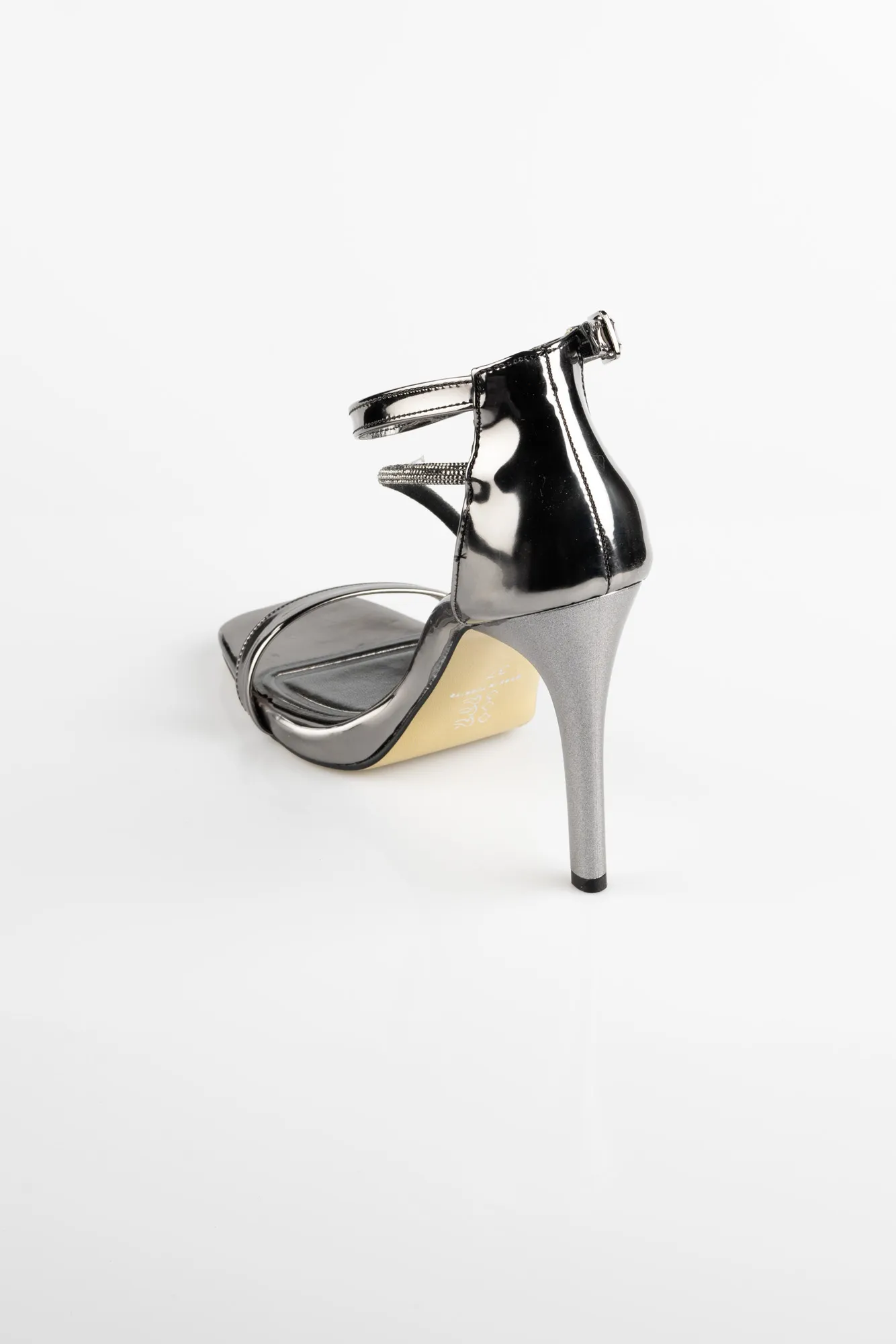 Evening Shoes With Mirror Platinum AB8002 - Shop Now!