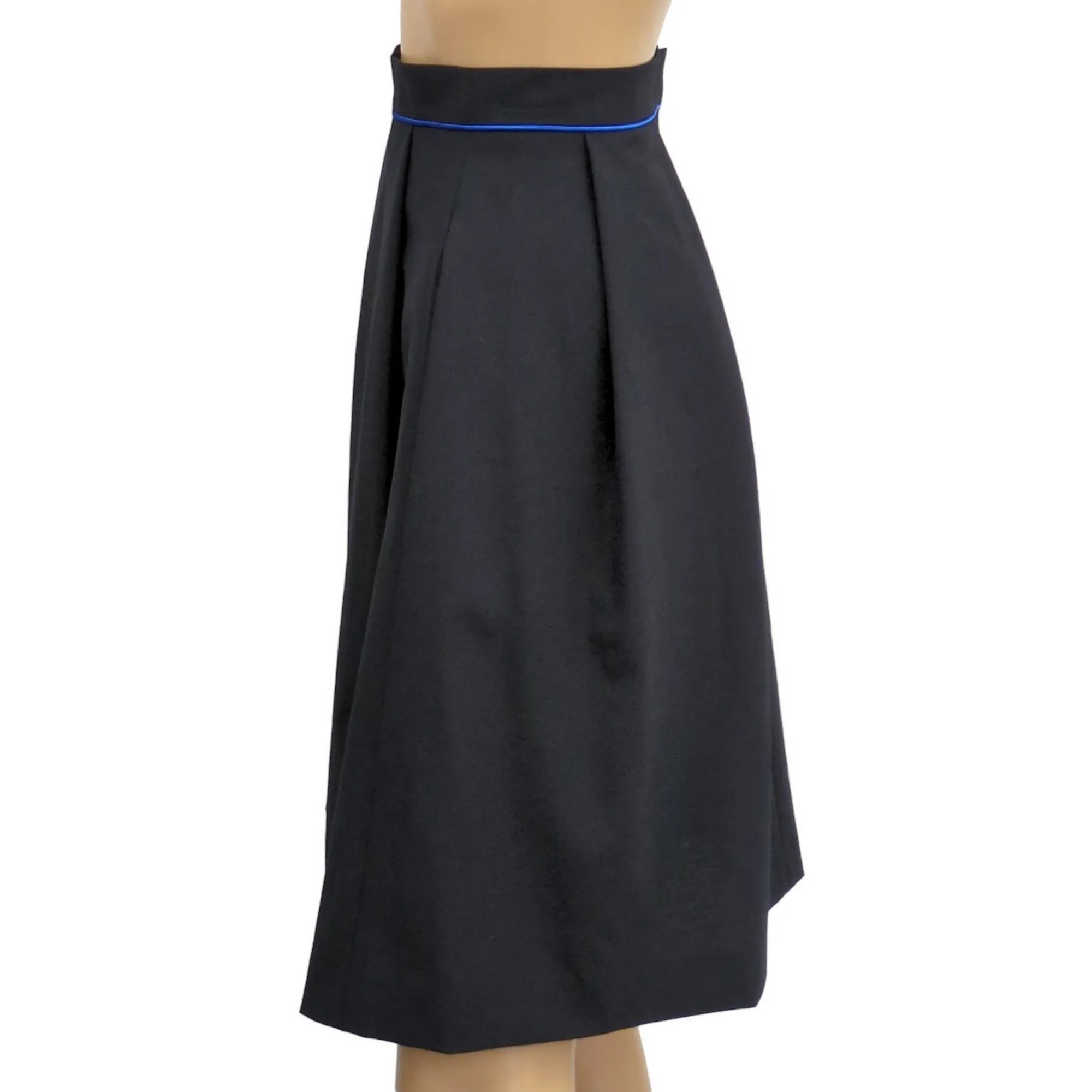 Flared Navy Blue Cepovett Skirt Size 40 Hotel Hostess Restaurant Professional Uniform.