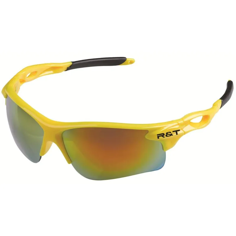 Fluorescent sunglasses with 1-color logo.