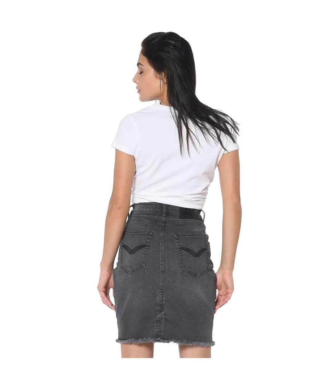 Fringed Jupe Von Dutch Denim Skirt Jane