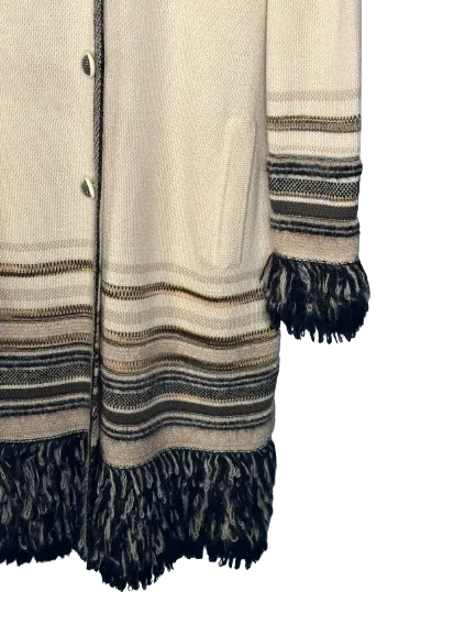 Missoni Striped and Fringed Long Vest, One Size - Yalla