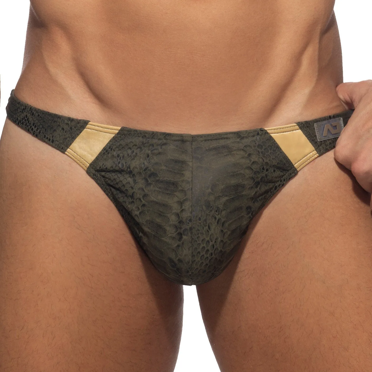 Golden Snake swimsuit - khaki - ADDICTED: buy men's swim briefs.