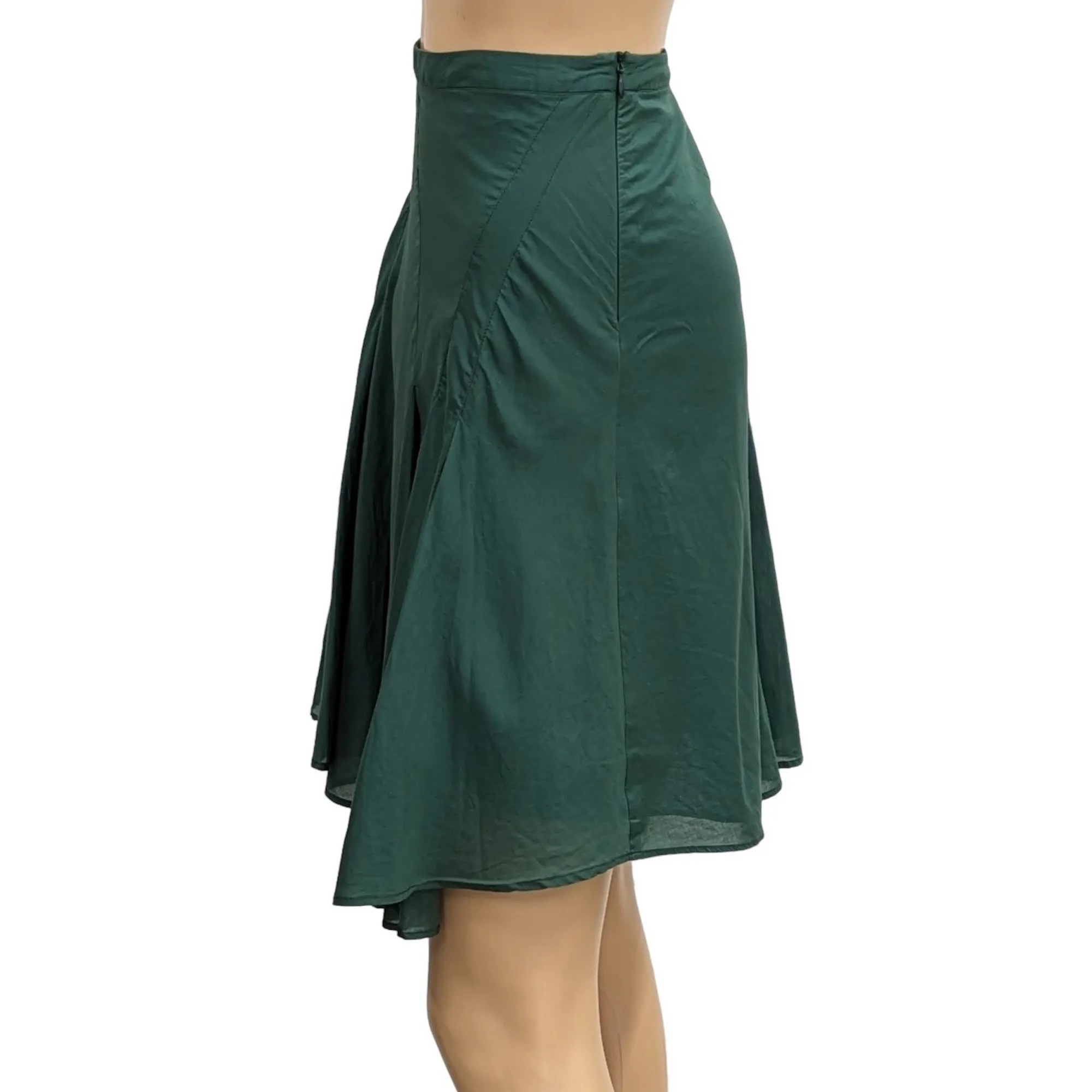 Green Cotton Asymmetric Skirt Size 38 - Comptoir Des Cotonniers