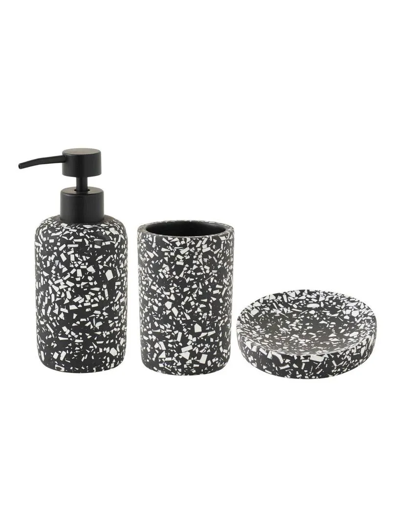 Guy Levasseur - Black Polyresin Bathroom Set - Black