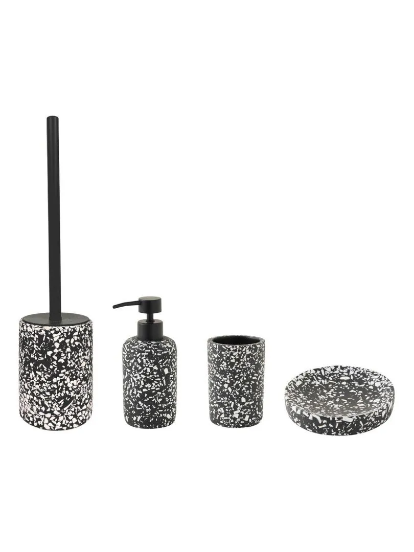 Guy Levasseur - Black Polyresin Bathroom Set - Black