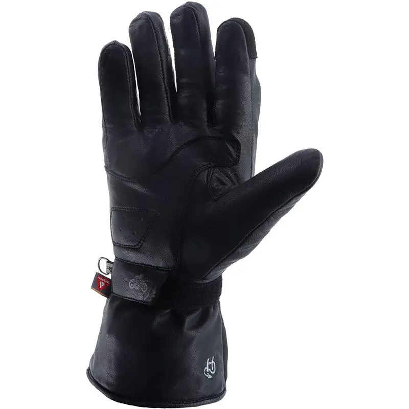 Winter Helstons Ecko Men Heated Fabric-Leather Motorcycle Gloves