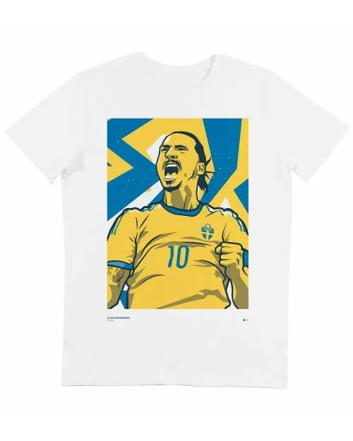 Ibrahimovic Sweden T-shirt | Zlatan with Swedish Jersey | Grafitee