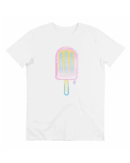 Ice Pop Watercolor T-shirt - Popsicle Stick Printed Tee | Grafitee