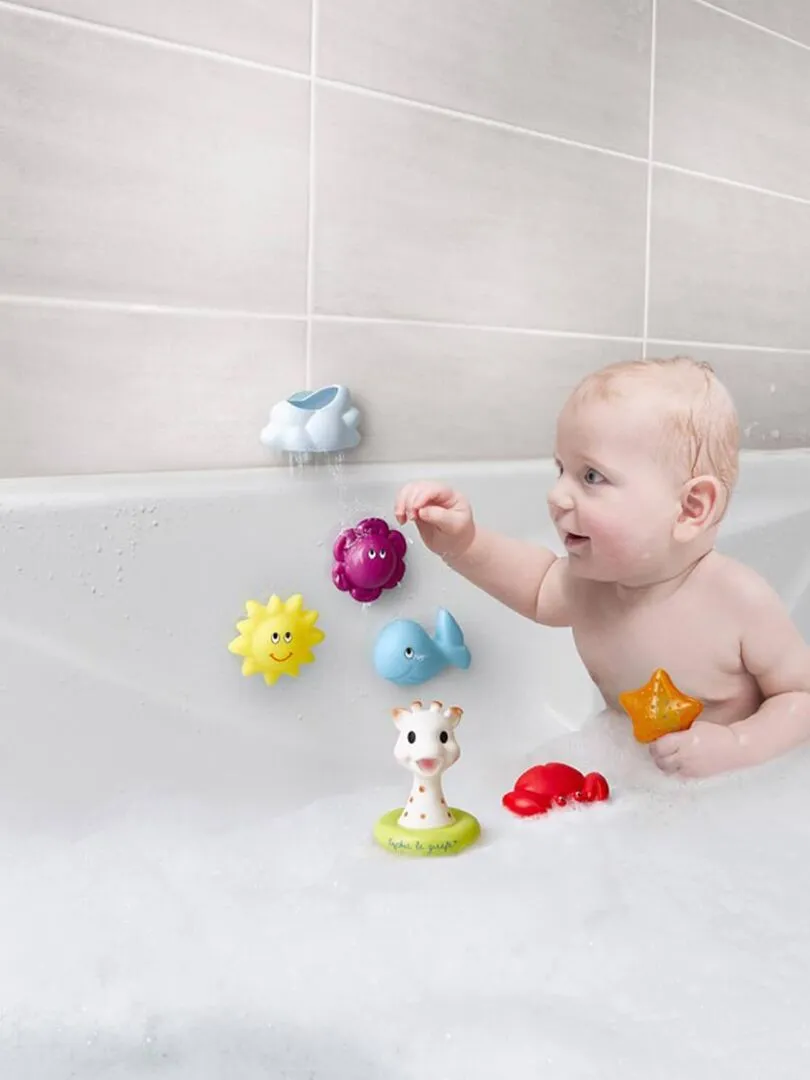 Fresh Touch Bath Toy Set - Marine World (7 pieces) - Multicolor