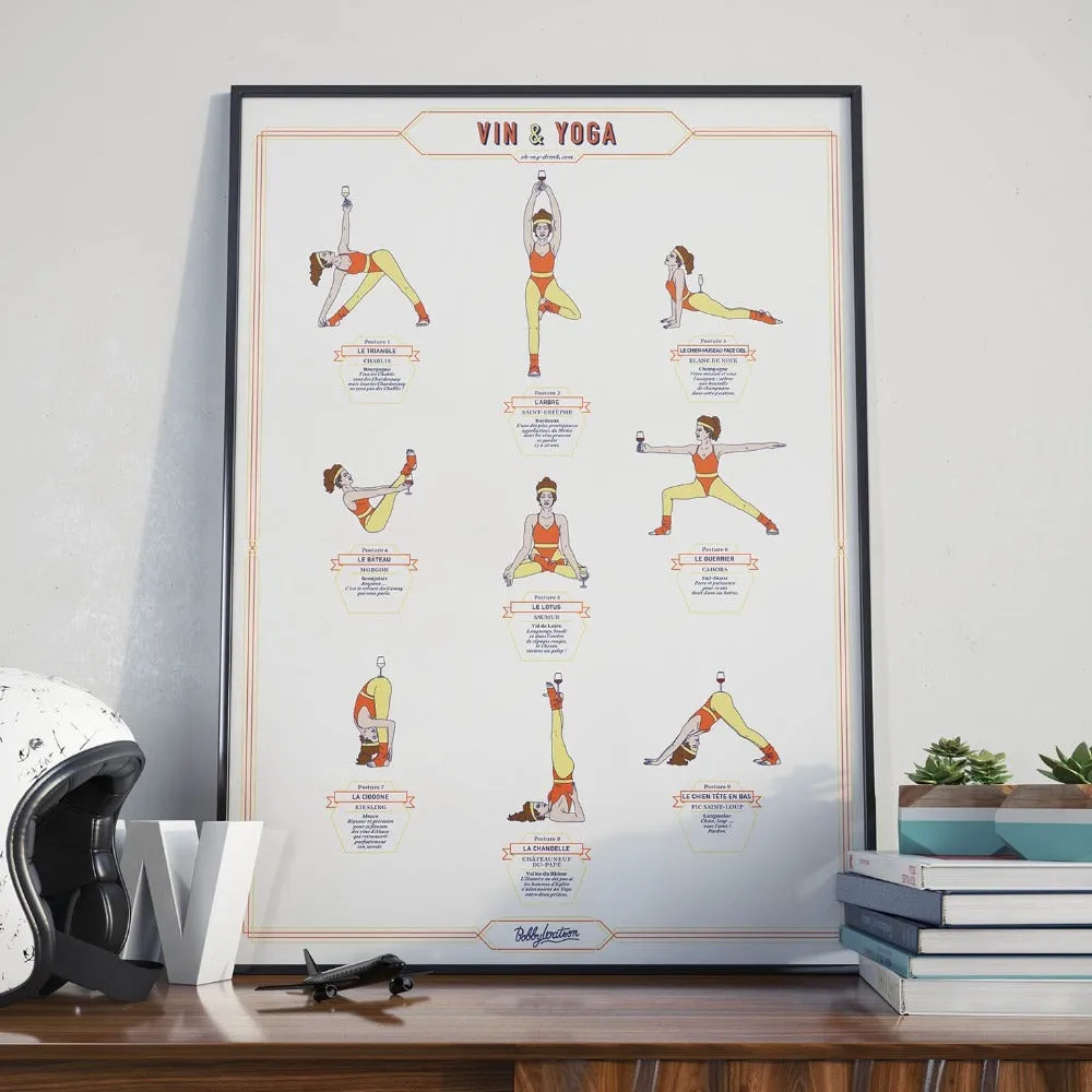 wine list - Vin & Yoga Poster