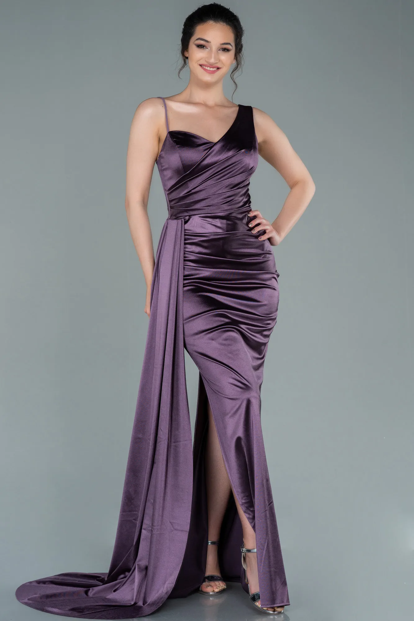 Long Black Evening Gown - Style ABU2373