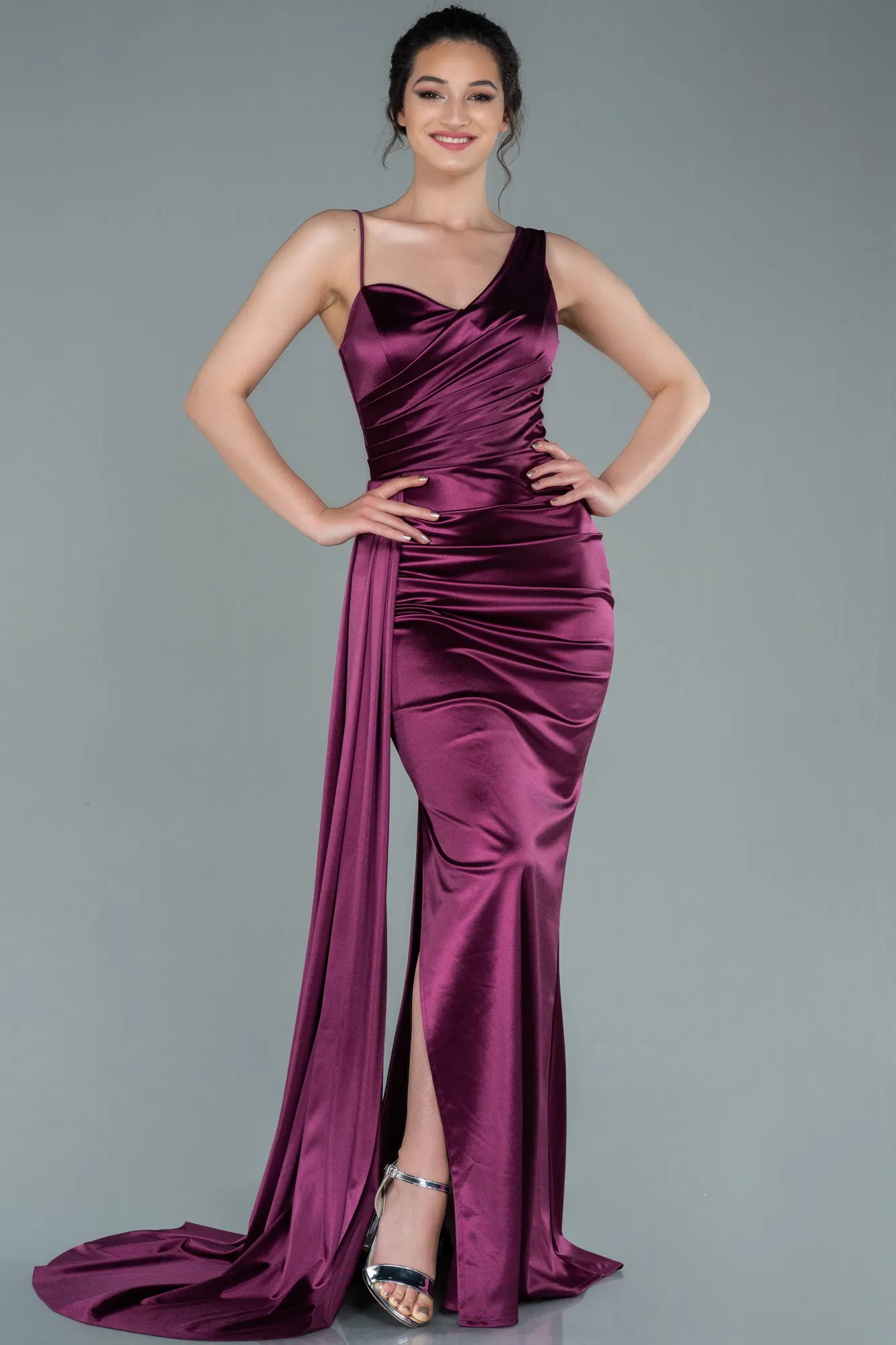 Long Black Evening Gown - Style ABU2373