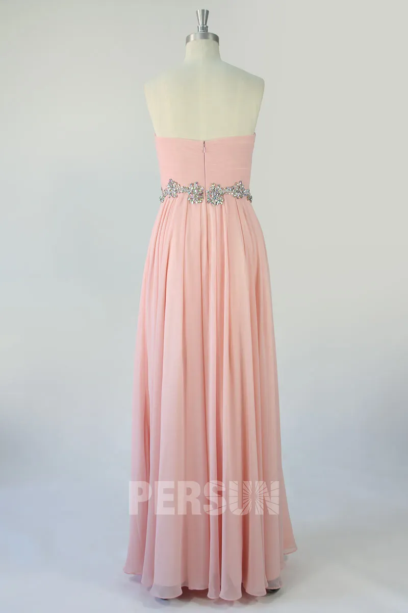 Long Evening Gown with Sweetheart Neckline