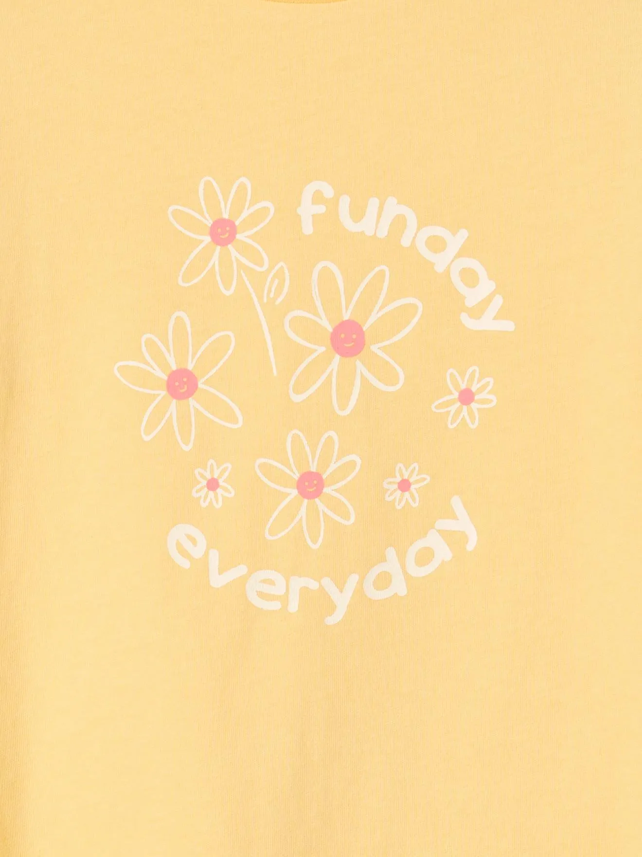 3-pack Pastel Yellow Girl's T-Shirts with Sparkly Details - Vertbaudet