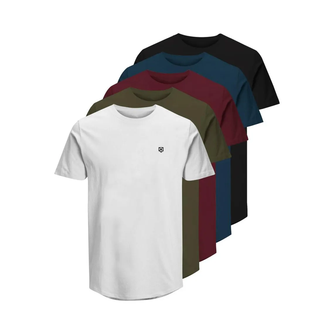 5-Pack Jack & Jones Cotton T-shirts for Men