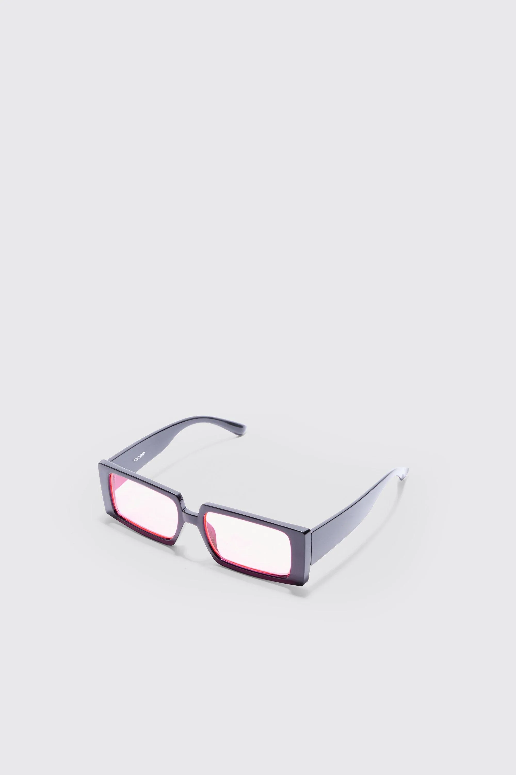 Lunettes de soleil rectangulaires en plastique