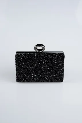 Luxe Black Evening Clutch Bag SH830