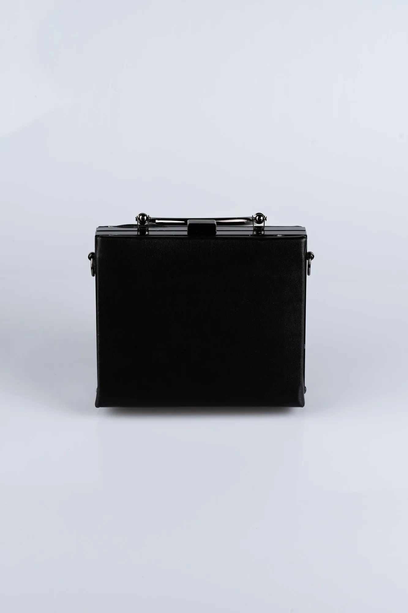 Luxury Black Leather Evening Bag SH809