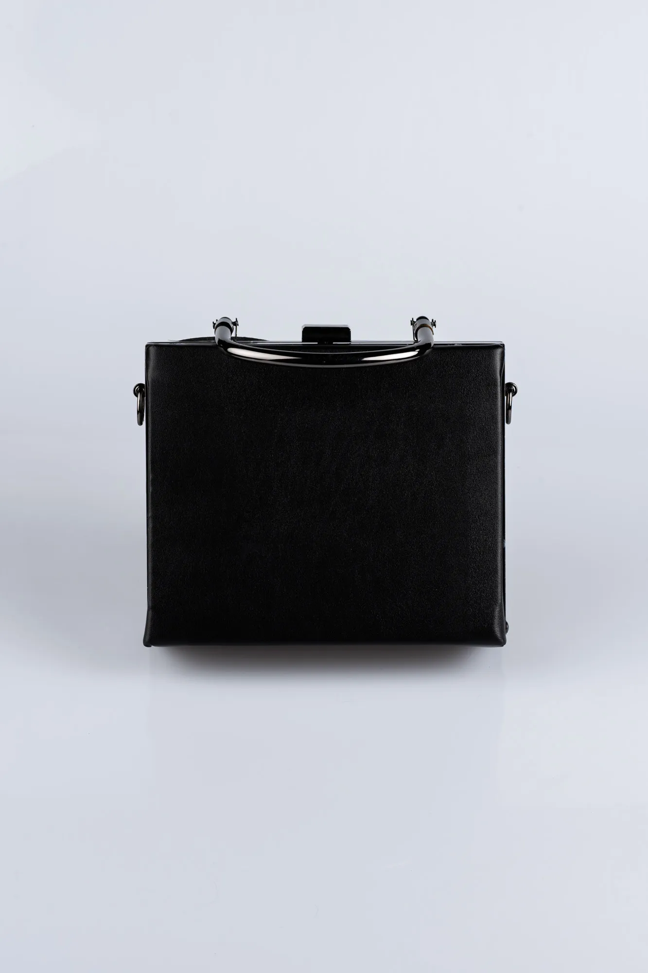 Luxury Black Leather Evening Bag SH809