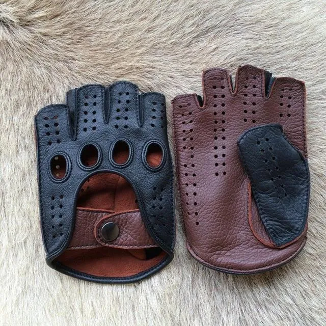 Men's Leather Aviator Gloves - Mon Aviateur