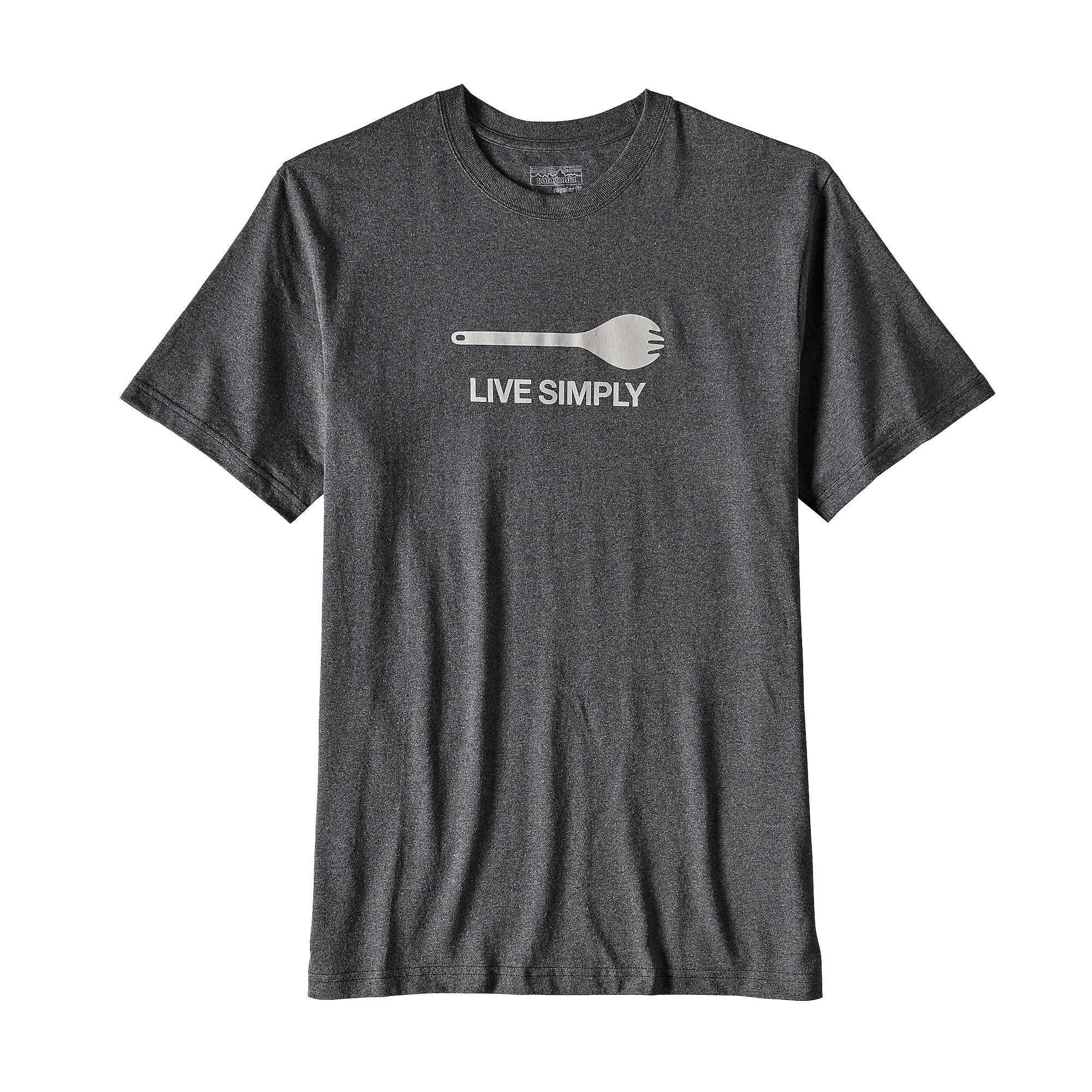 Men's Live Simply Spork Tee - Forge Gray