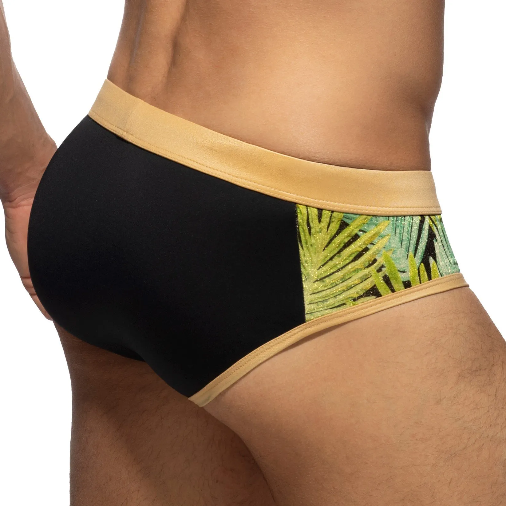 Men's swim briefs Side Leaves - ADDICTED: men's swimwear briefs sale ADDICTED