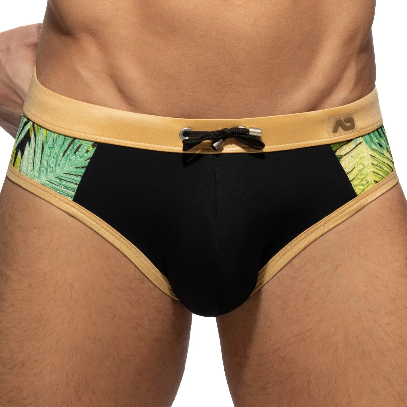 Men's swim briefs Side Leaves - ADDICTED: men's swimwear briefs sale ADDICTED