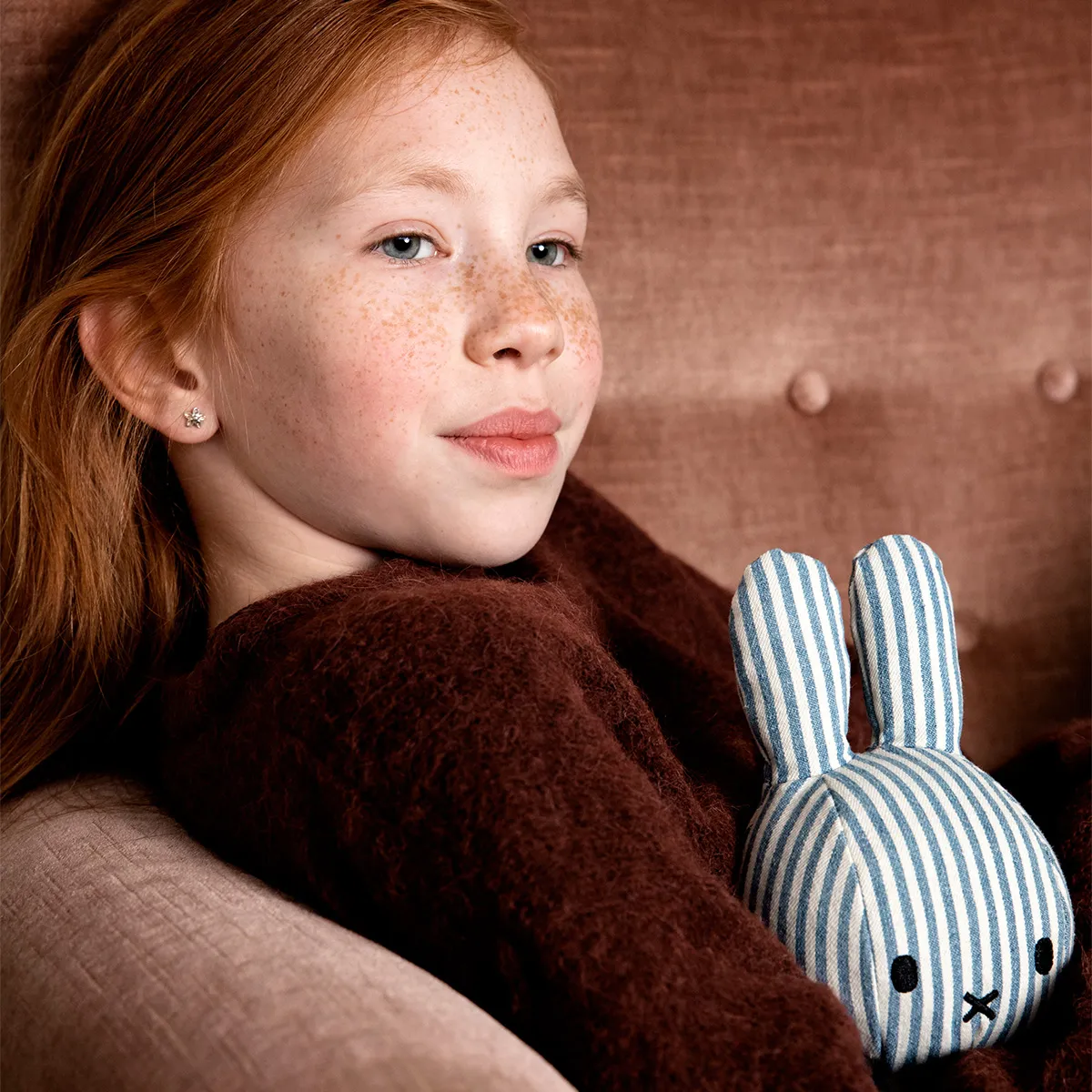 Miffy Bunny Denim Stripe - Small