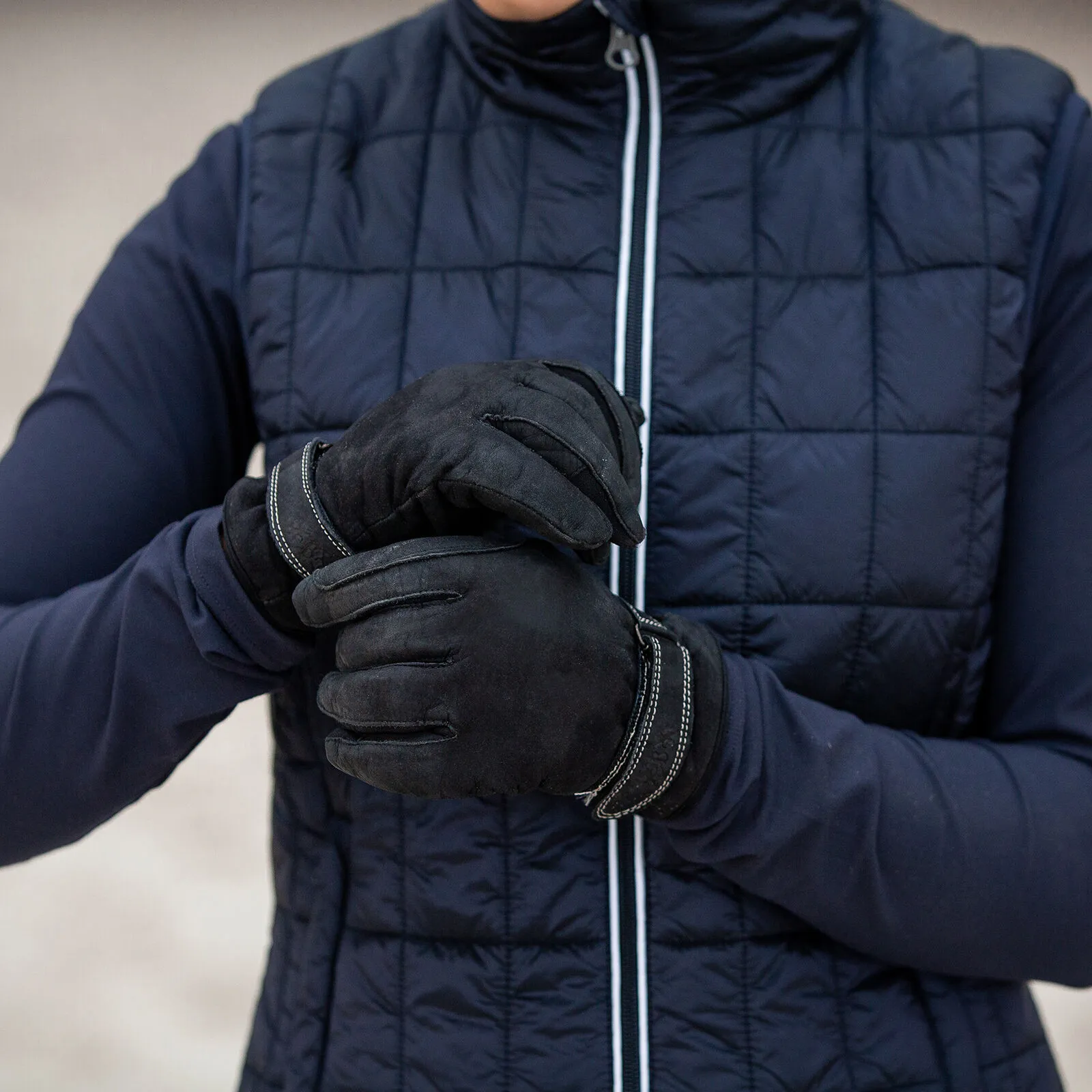 Milan B Vertigo Leather Thermal Gloves - Winter Comfort and Grip