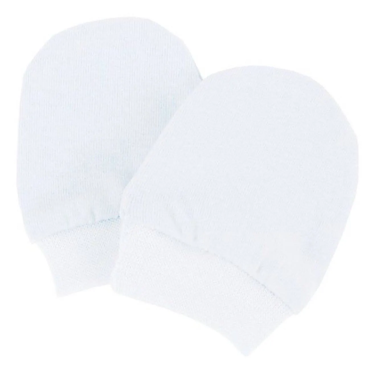 Moufles naissance en coton gants bébé anti griffures - SEVIRA KIDS - Blanc - 100% coton blanc - Sevira Kids