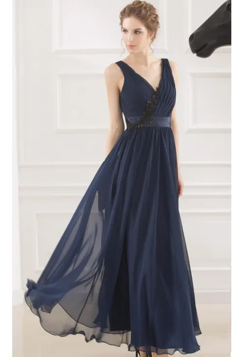 Nancydress Long Navy Blue Evening Gown