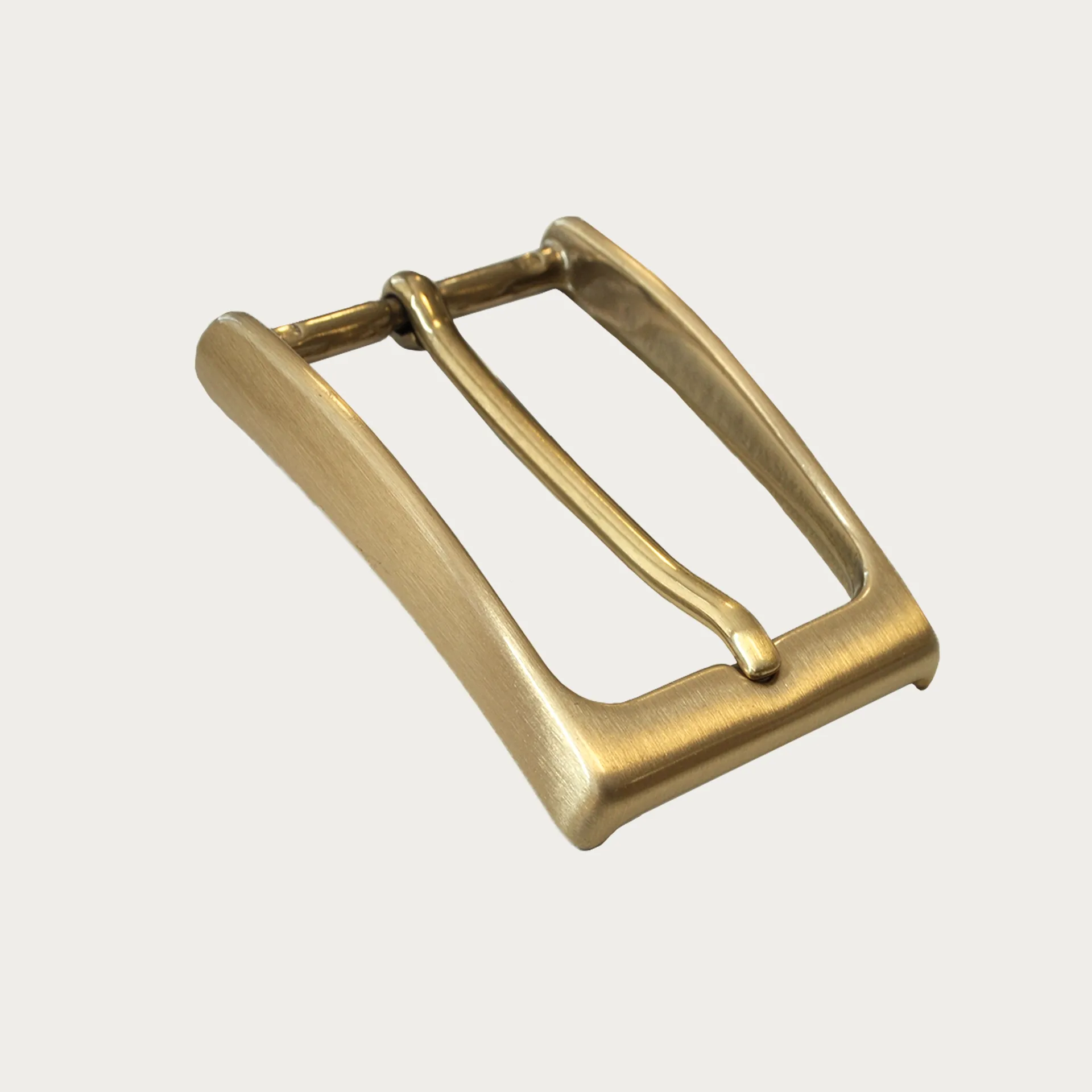 Nickel-Free Buckle for 35mm Belts, Gold Satin