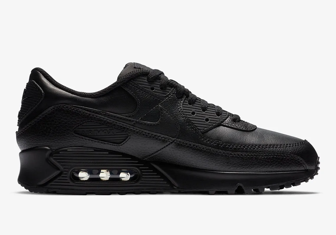 Nike Air Max 90 Leather Triple Black (2020)