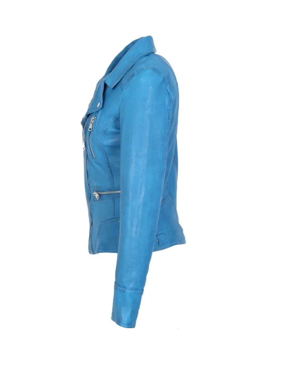 Oakwood Leather Camera Jacket Ref 47478 Blue