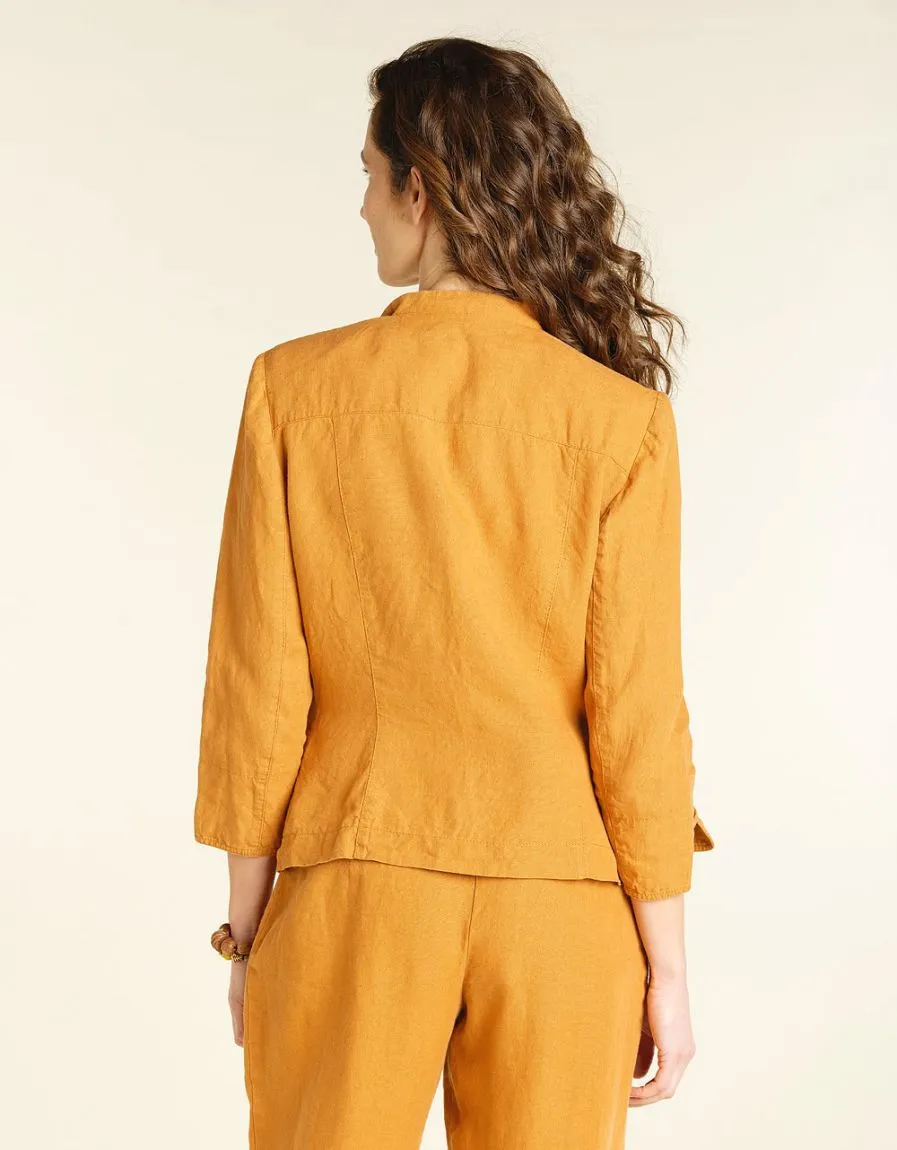 Ocre Lin Vestes Habillées - Collection de Vestes