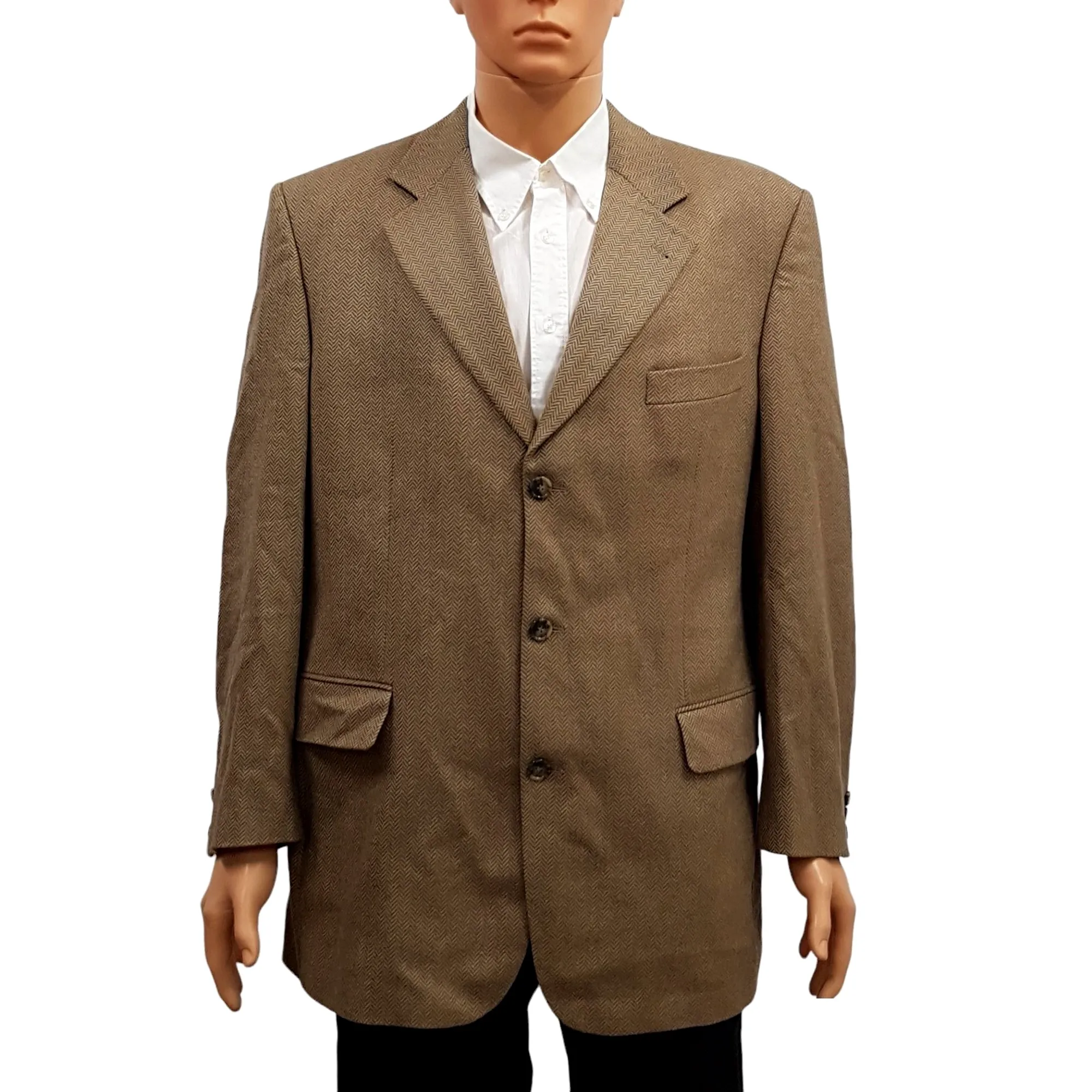 Odermark T 54 Brown Wool and Cashmere Suit Jacket