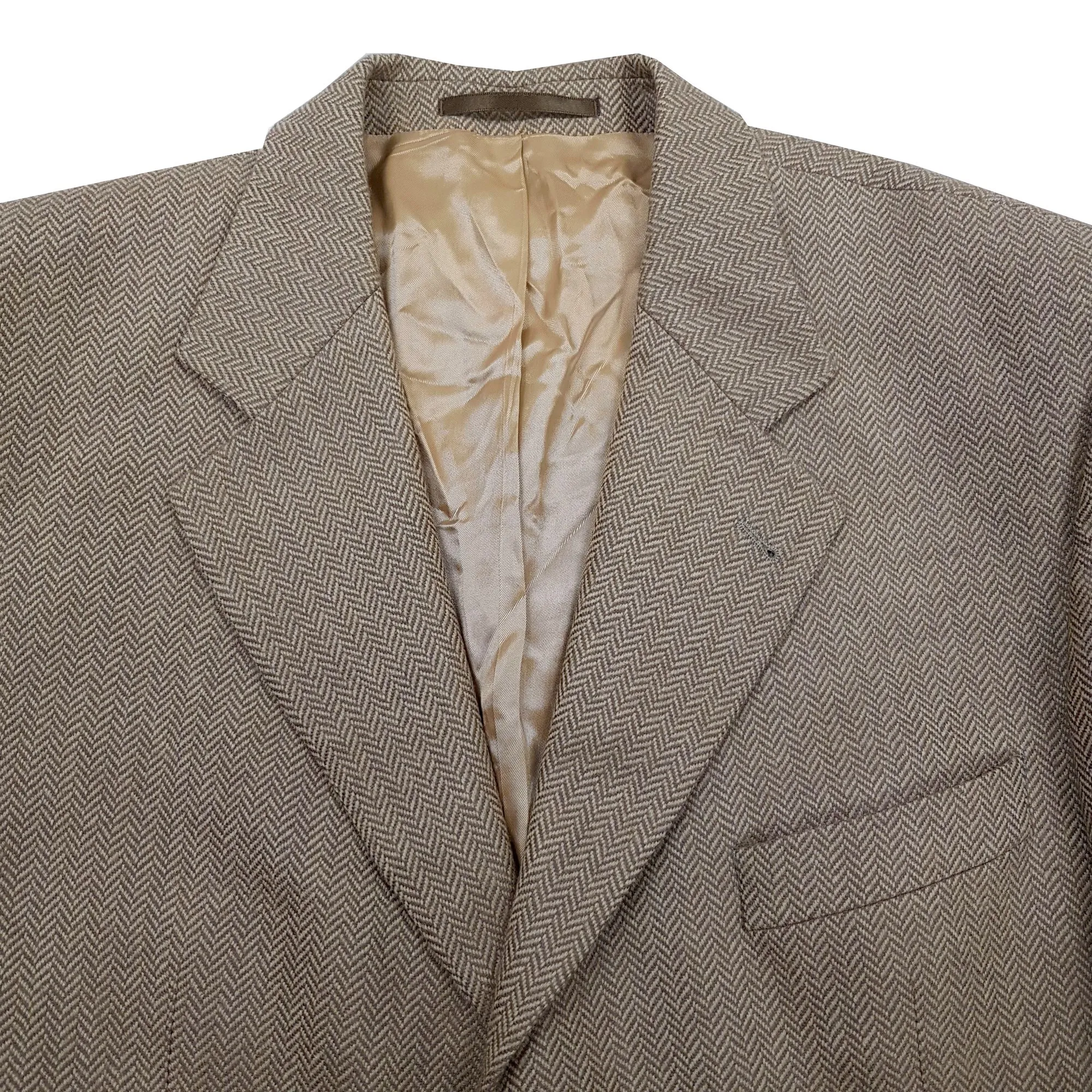 Odermark T 54 Brown Wool and Cashmere Suit Jacket