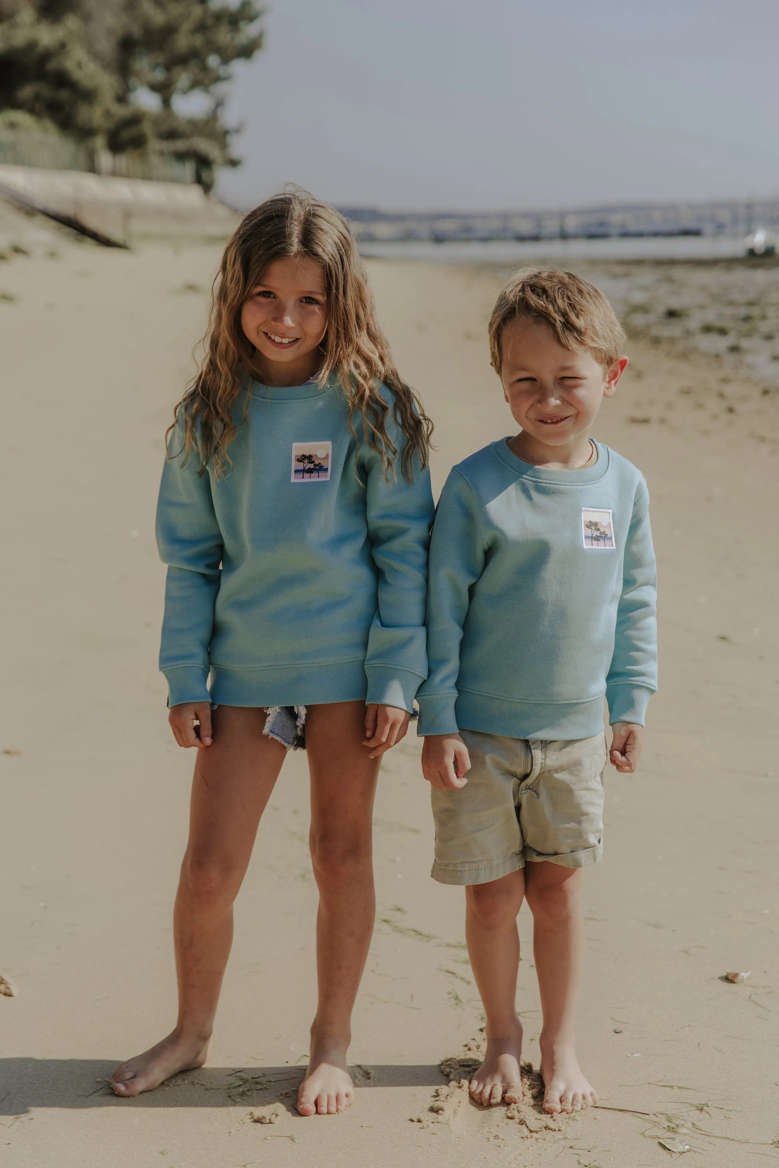 OH LES JOLIS Blue Pine Sweatshirt | French Brand of Organic Cotton Tees & Sweatshirts