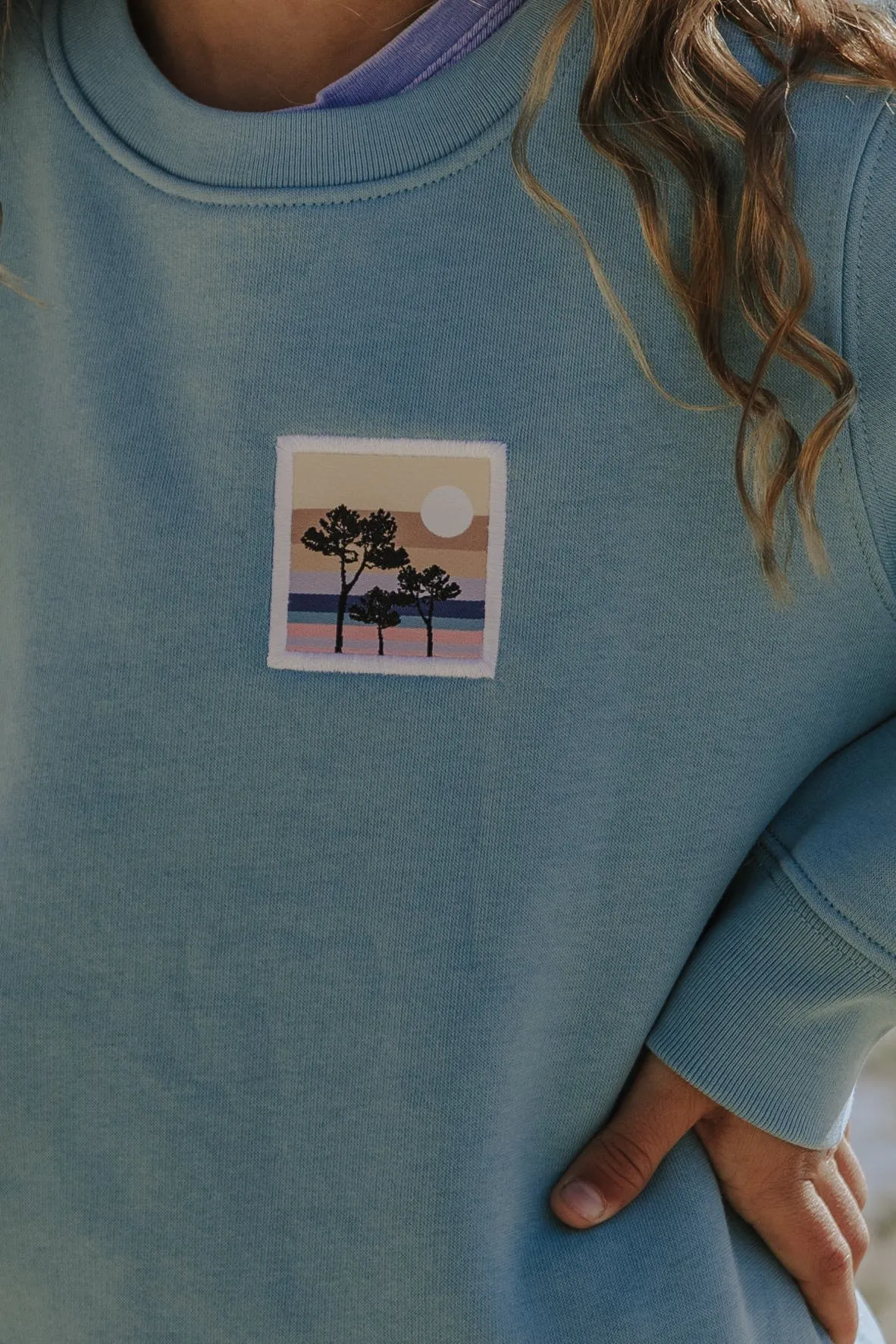 OH LES JOLIS Blue Pine Sweatshirt | French Brand of Organic Cotton Tees & Sweatshirts