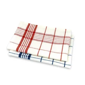 Organic Linen and Cotton Kitchen Towels - Set of 2