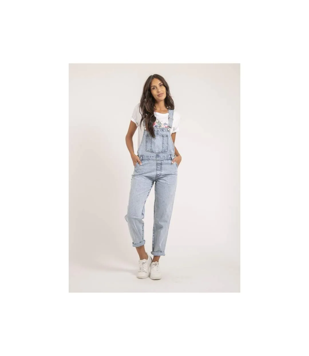 Overall Shorts in Denim ENA - Dona X Lisa