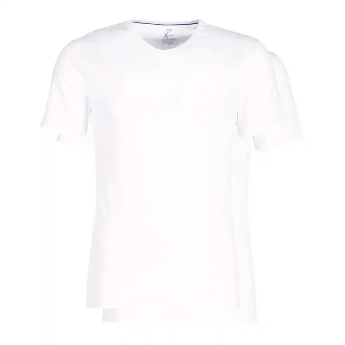 Pack of 2 X-Temp V-Neck T-Shirts - Active Thermoregulation White / White by Dim - Men's Undershirt on MenCorn