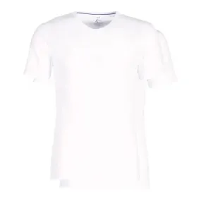 Pack of 2 X-Temp V-Neck T-Shirts - Active Thermoregulation White / White by Dim - Men's Undershirt on MenCorn