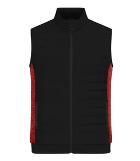 Padded Work Bodywarmer - Men - JN1864 - Black and Red